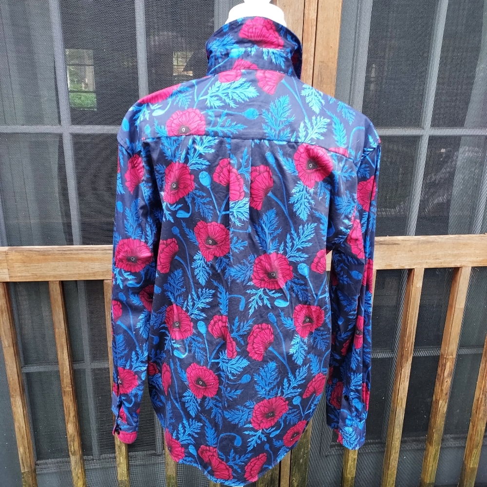 Hemloya Lena Shirt In POPPY print - Picture 4 of 6